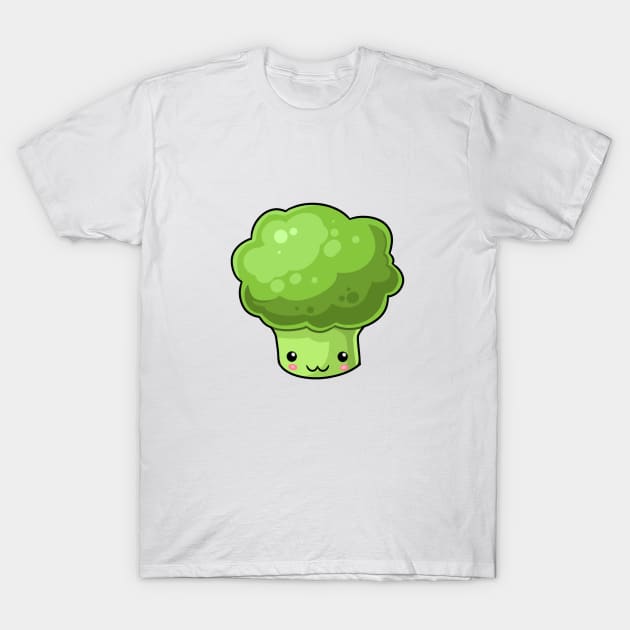 Kawaii broccoli vegetables T-Shirt by Japanese Designs